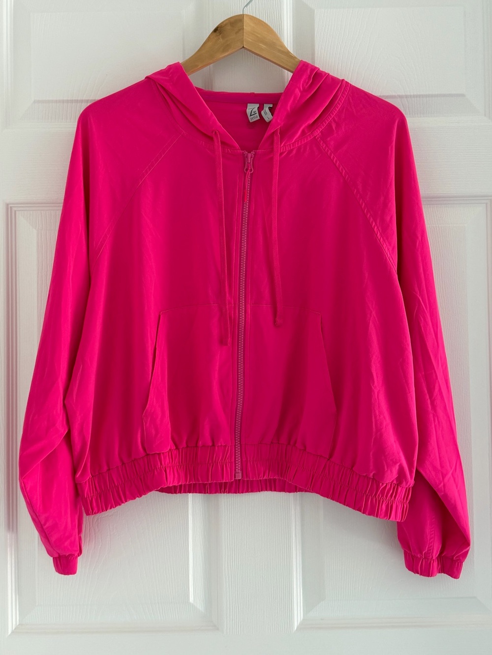 Zella Girls Hot Pink Hooded Zip-Up Jacket